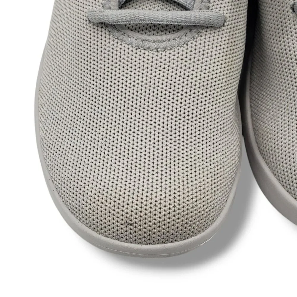 Kizik Madrid Eco Knit Sneakers Womens 9 STAINed‎ Pebble Grey Hands Free